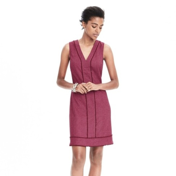 Banana Republic Dresses & Skirts - Banana Republic Wool Herringbone Fringe Dress